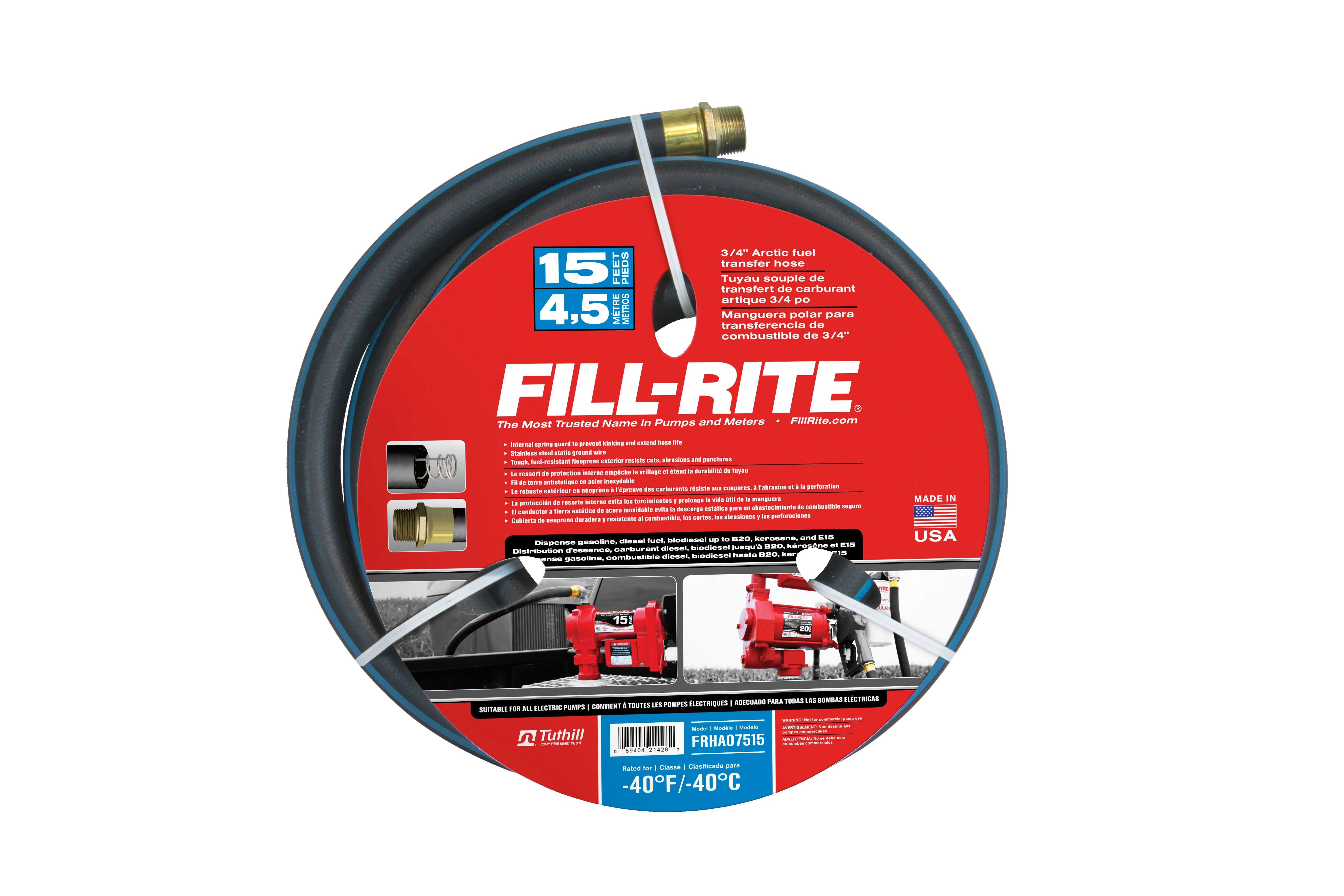 Fill-Rite&#xAE;&#x20;Fuel&#x20;Pump&#x20;Arctic&#x20;Hose&#x20;with&#x20;Static&#x20;Wire&#x20;3&#x2F;4in&#x20;-&#x20;non&#x20;cULus